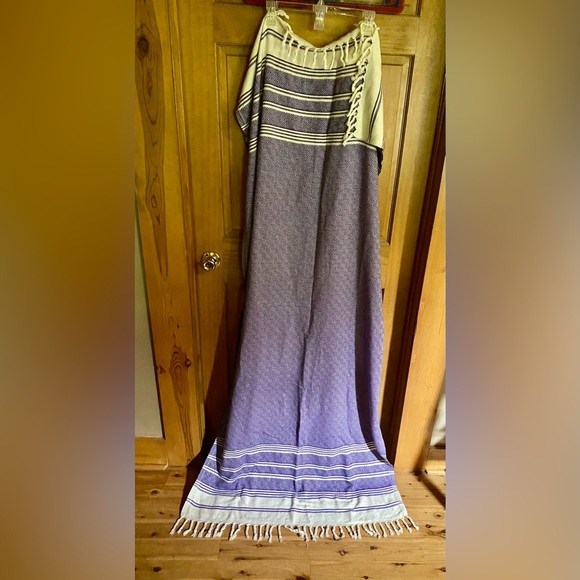 🔥DEMMEX Organic Cotton & Dye Prewashed XL Diamond Weave Turkish Towel🔥 NWOT - Picture 2 of 7